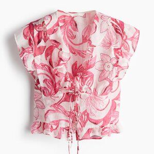 Ruffle-trimmed Blouse